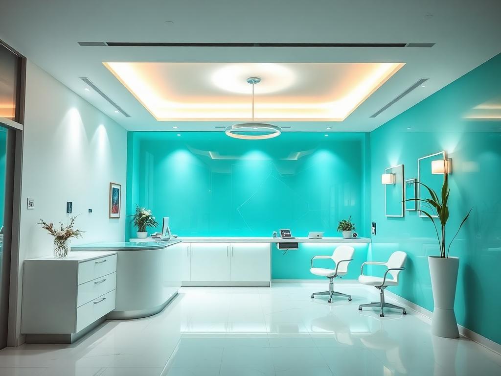 Clinic reception at Smile Solutions Dental Clinic Noida