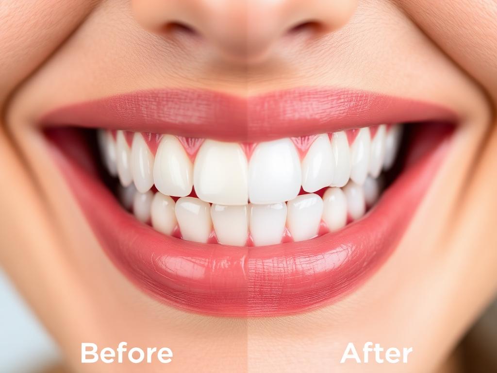 Smile transformation before and after