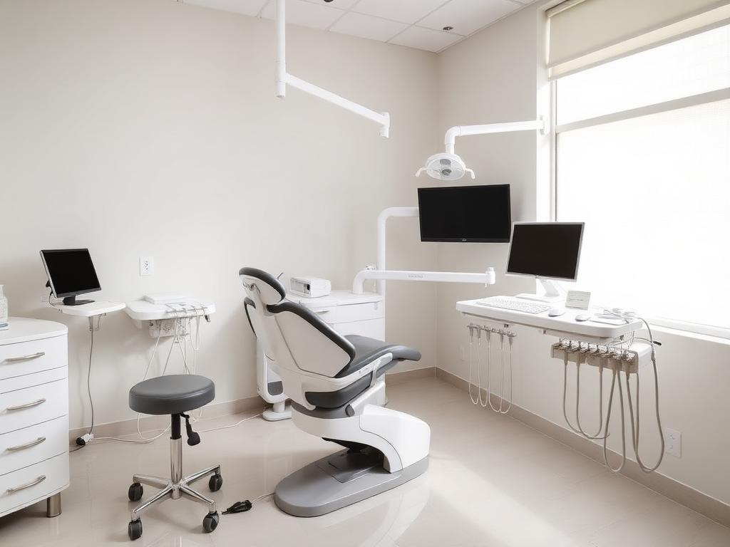 Modern dental treatment room with advanced equipment